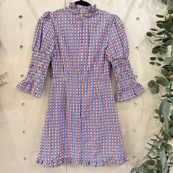 LAURA ASHLEY & URBAN OUTFITTERS Exclusive Maisy Mock Neck Mini Dress Size Small - Picture 6 of 12